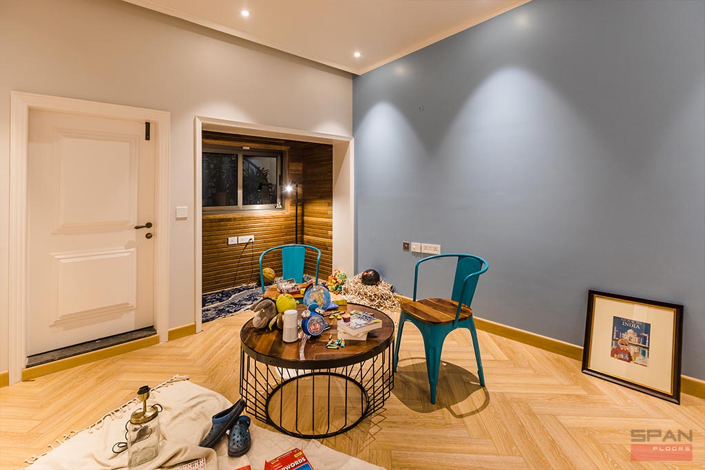 Whitewash Herringbone Span Floors